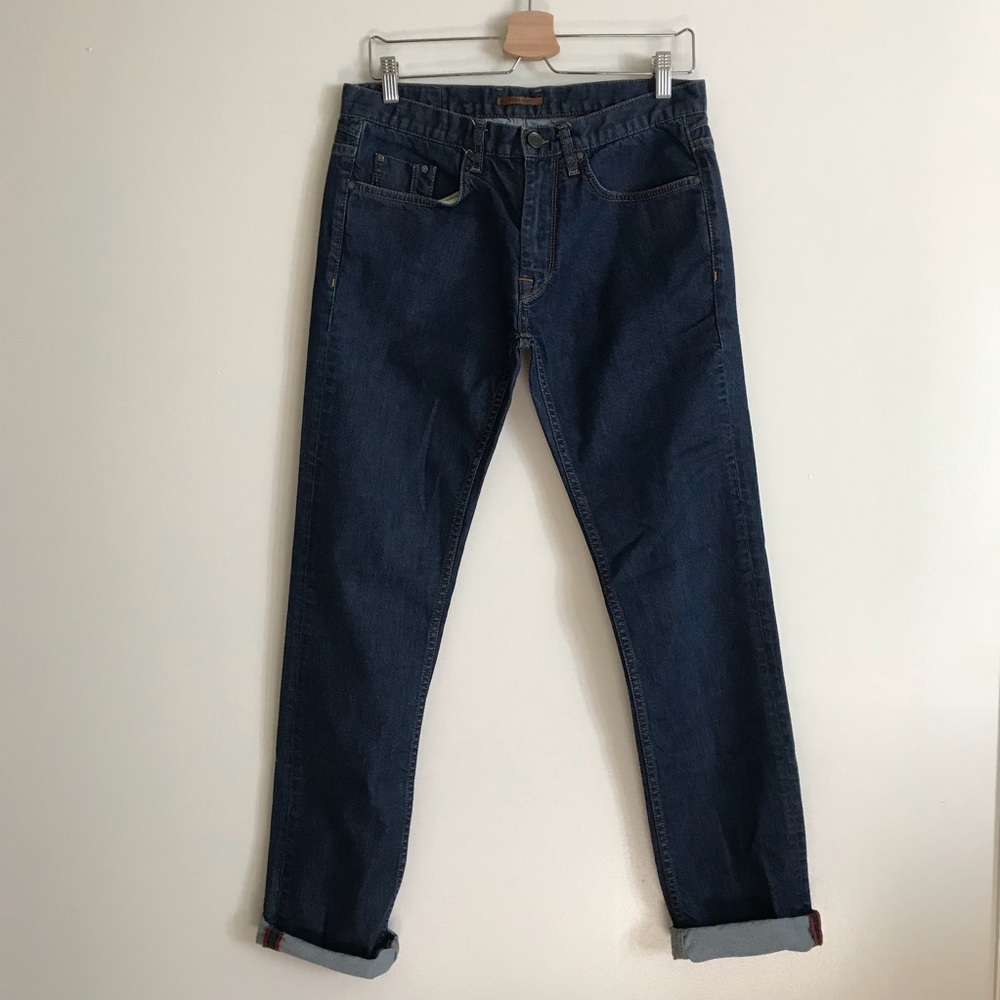 ZARA Man dark wash slim straight jeans size 31